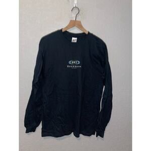 Vintage Skiing Long Sleeve Shirt Ski Snowmass Snow Mass Aspen Black Anvil VTG L